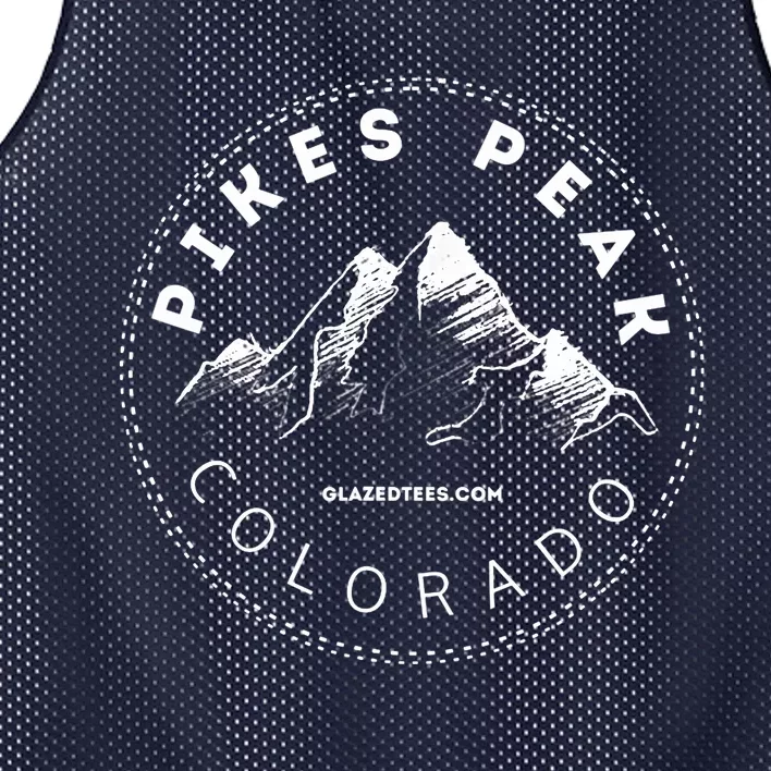 Pikes Peak Colorado Mountain Adventure Mesh Reversible Basketball Jersey Tank