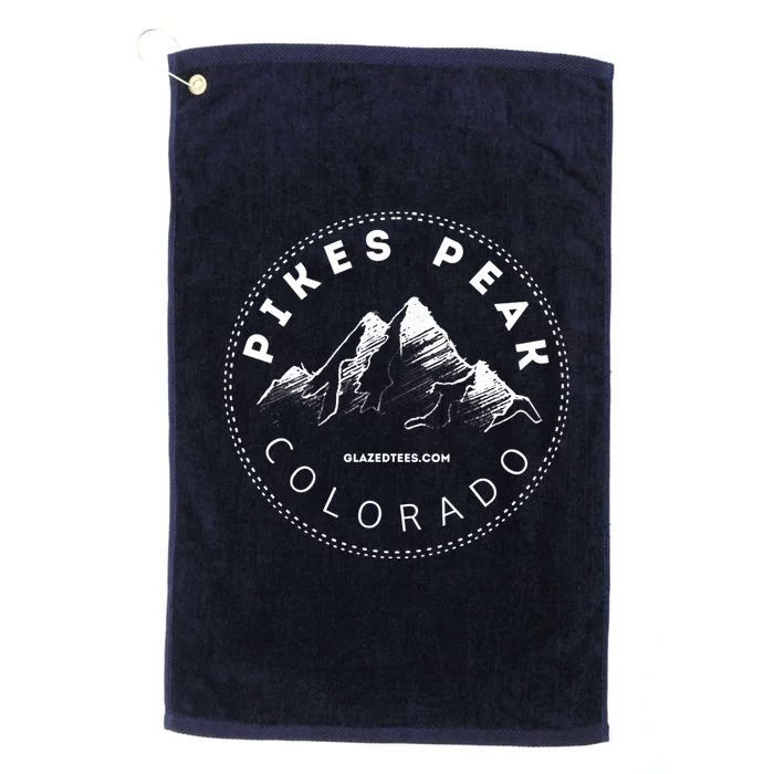 Pikes Peak Colorado Mountain Adventure Platinum Collection Golf Towel