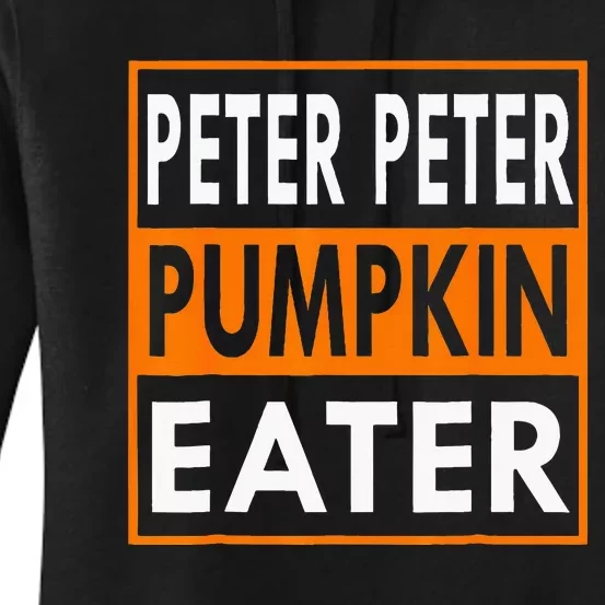 Peter Pumpkin Costume Eater For Couples Matching Halloween Women's Pullover Hoodie