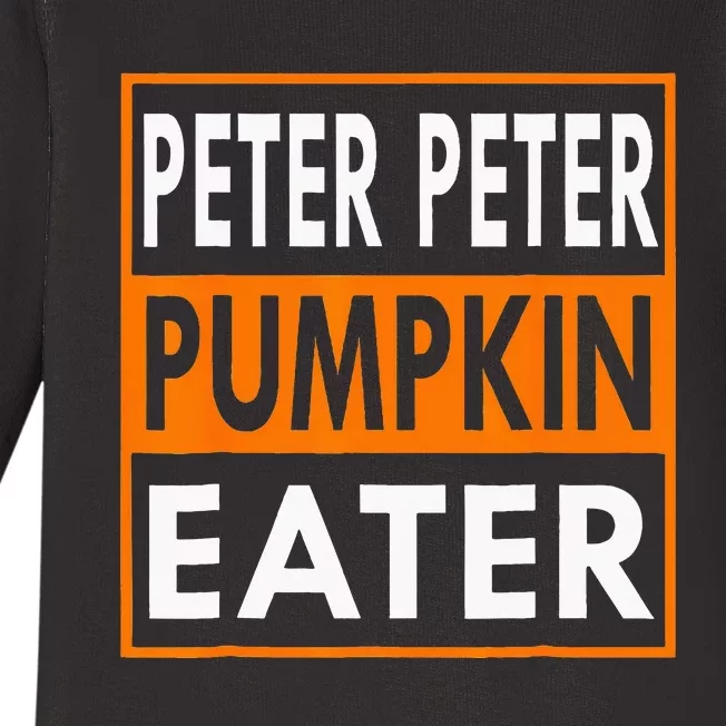 Peter Pumpkin Costume Eater For Couples Matching Halloween Baby Long Sleeve Bodysuit