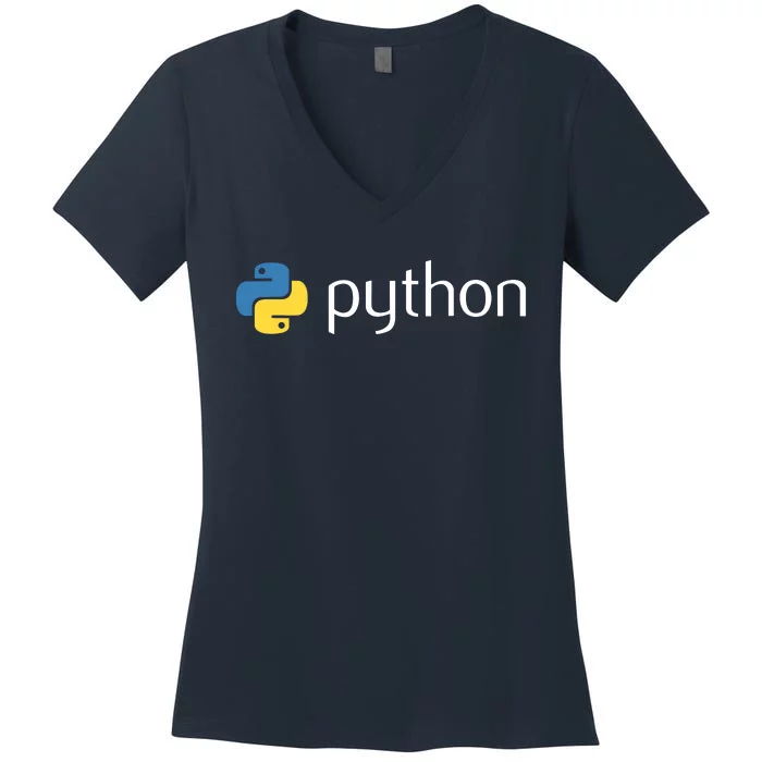 Python Programmer Computer Developers Tee Women's V-Neck T-Shirt