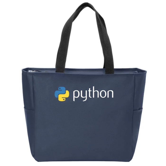 Python Programmer Computer Developers Tee Zip Tote Bag