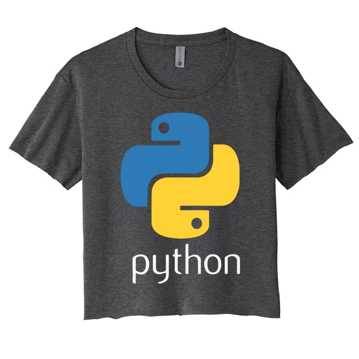 Python Programmer Computer Developers Tee Women's Crop Top Tee