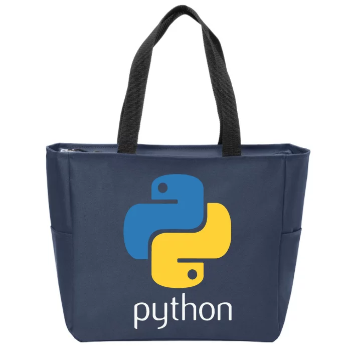 Python Programmer Computer Developers Tee Zip Tote Bag