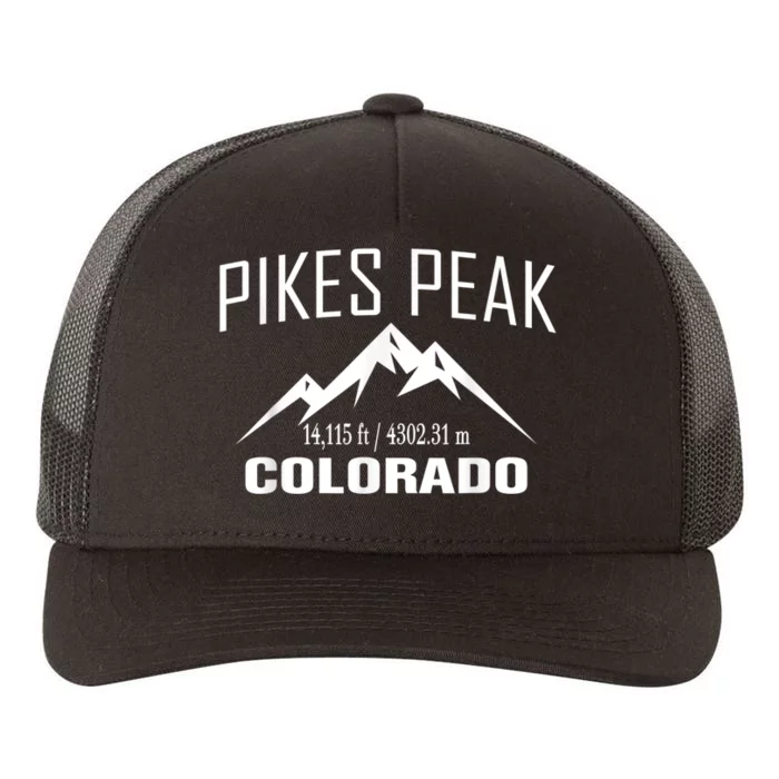 PIKES PEAK COLORADO Climbing Summit Club Outdoor Yupoong Adult 5-Panel Trucker Hat