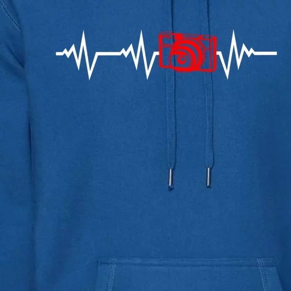 Photographing Photographer Camer Heartbeat Gift Premium Hoodie