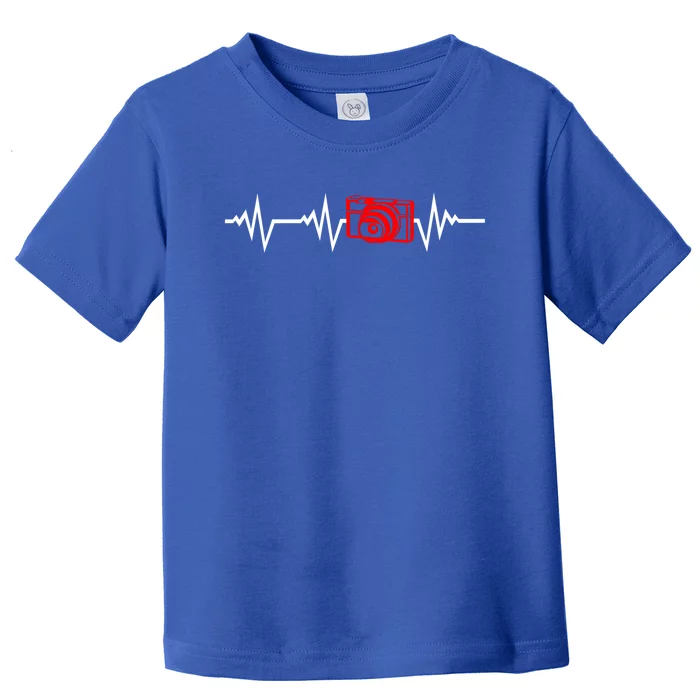 Photographing Photographer Camer Heartbeat Gift Toddler T-Shirt