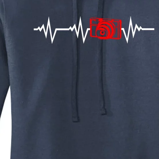 Photographing Photographer Camer Heartbeat Gift Women's Pullover Hoodie