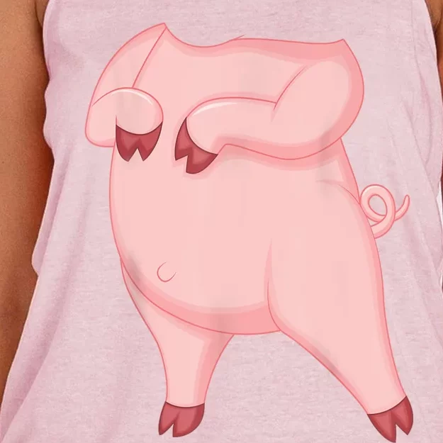 Pig Pig Costume Women's Knotted Racerback Tank