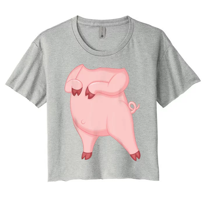 Pig Pig Costume Women's Crop Top Tee