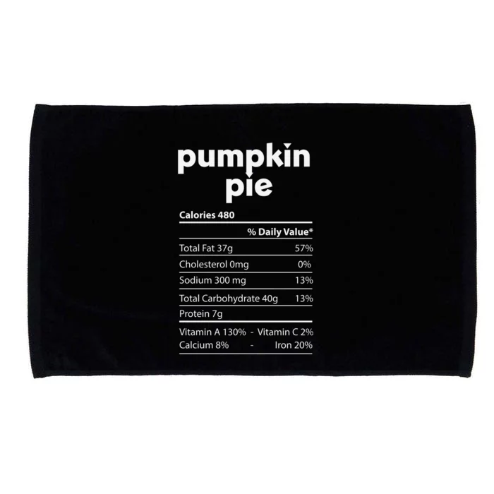 Pumpkin Pie Calories Halloween Microfiber Hand Towel