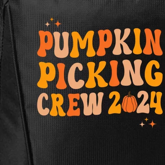 Pumpkin Picking Crew 2024 Family Matching Autumn Halloween City Backpack