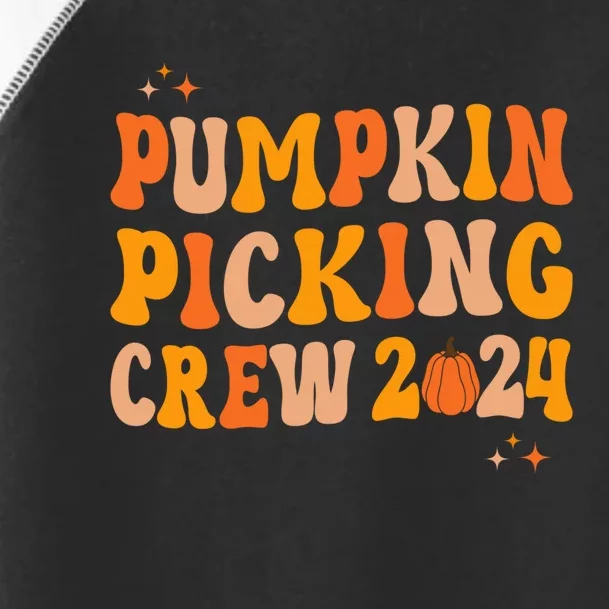 Pumpkin Picking Crew 2024 Family Matching Autumn Halloween Toddler Fine Jersey T-Shirt