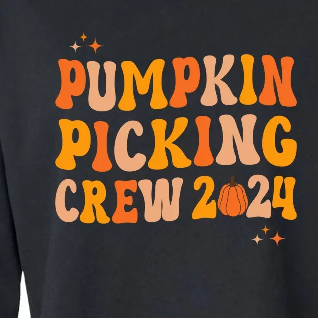 Pumpkin Picking Crew 2024 Family Matching Autumn Halloween Cropped Pullover Crew