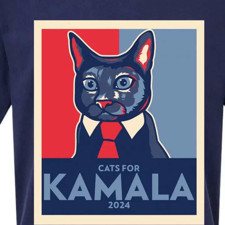 Politically Purrfect Cats For Kamala Harris 2024 President Madam President 2024 Sueded Cloud Jersey T-Shirt