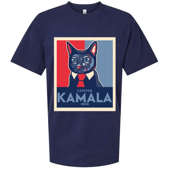 Politically Purrfect Cats For Kamala Harris 2024 President Madam President 2024 Sueded Cloud Jersey T-Shirt