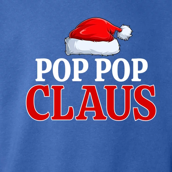 Pop Pop Claus Christmas Pajama Matching Family Santa Xmas Gift Toddler Hoodie