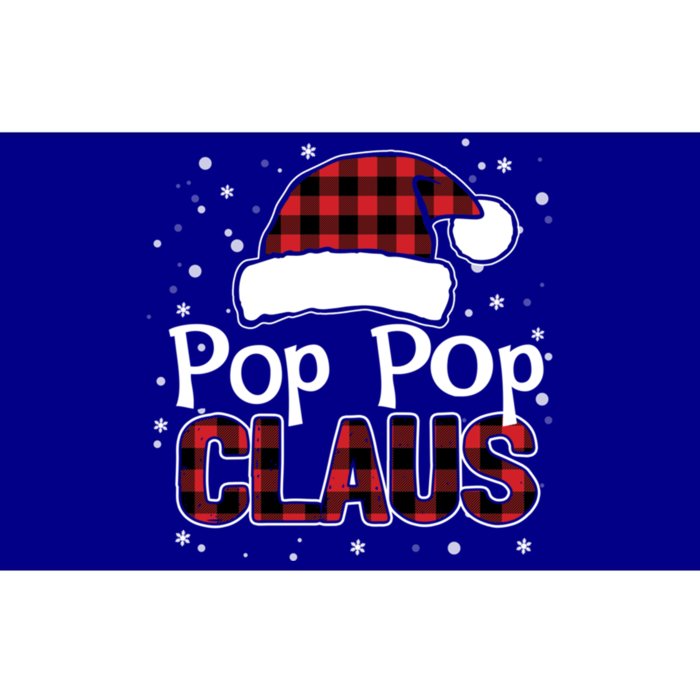 Pop Pop Claus Christmas Santa Hat Buffalo Matching Family Gift Bumper Sticker