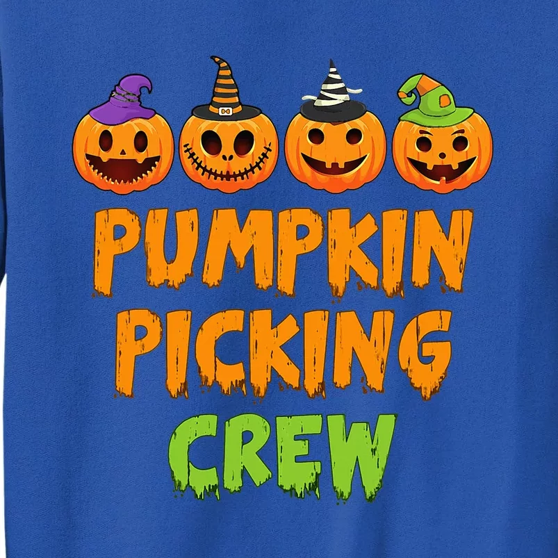 Pumpkin Picking Crew Halloween Tall Sweatshirt