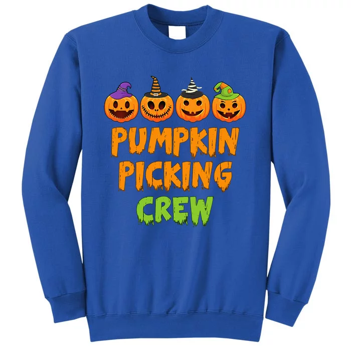 Pumpkin Picking Crew Halloween Tall Sweatshirt