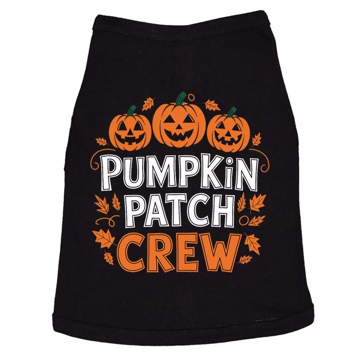 Pumpkin Patch Crew Funny Pumpkin Patch Squad Thanksgiving Doggie Tank