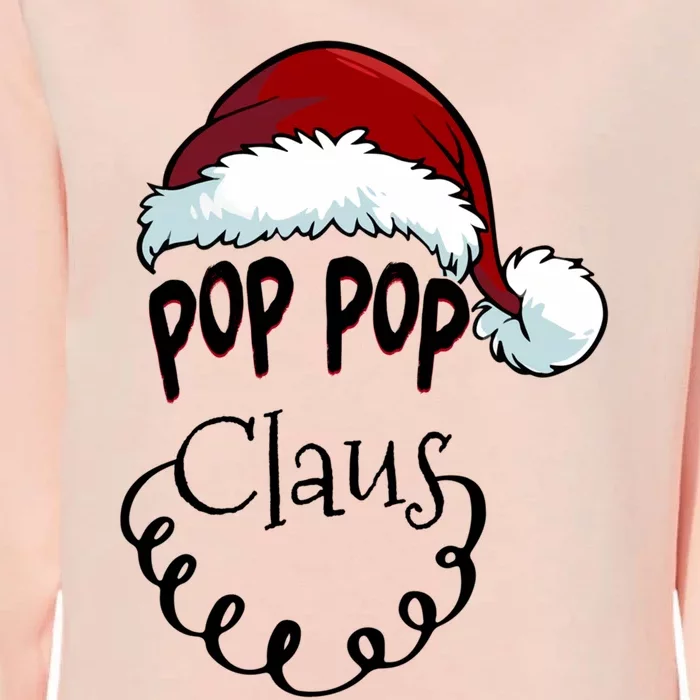 Pop Pop Claus Happy New Santa Claus Family Christmas Gift Womens California Wash Sweatshirt