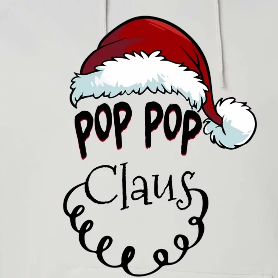 Pop Pop Claus Happy New Santa Claus Family Christmas Gift Performance Fleece Hoodie