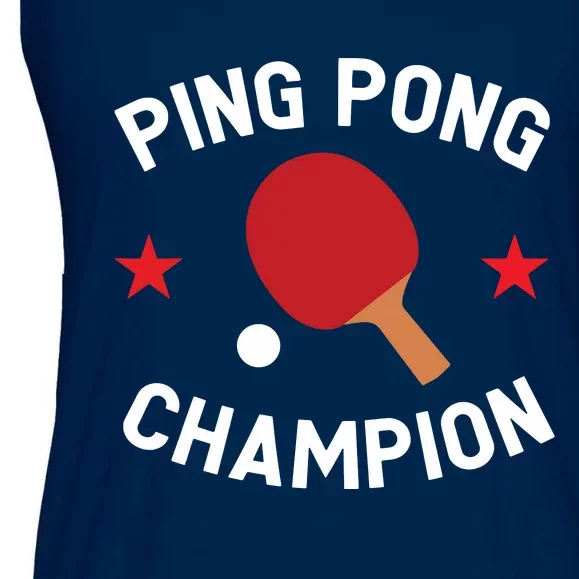 Ping Pong Champion Table Tennis Lover Gift Ladies Essential Flowy Tank