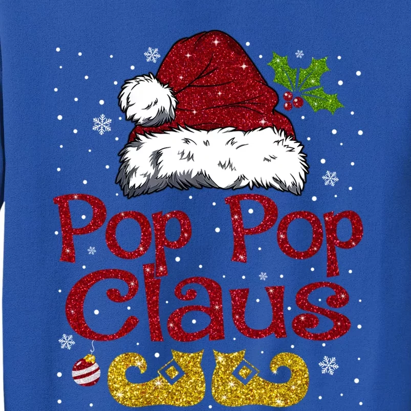 Pop Pop Claus Matching Family Christmas Santa Hat Xmas Gift Sweatshirt