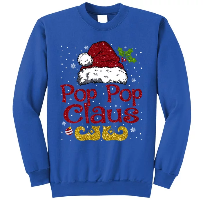 Pop Pop Claus Matching Family Christmas Santa Hat Xmas Gift Sweatshirt