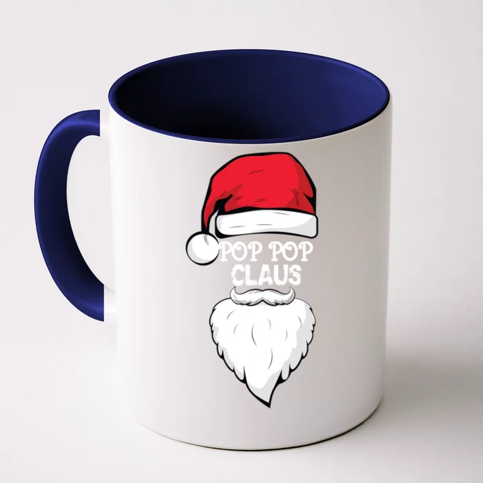 Pop Pop Claus Pop Pop Grandpa Christmas Pop Pop Xmas Party Cool Gift Front & Back Coffee Mug