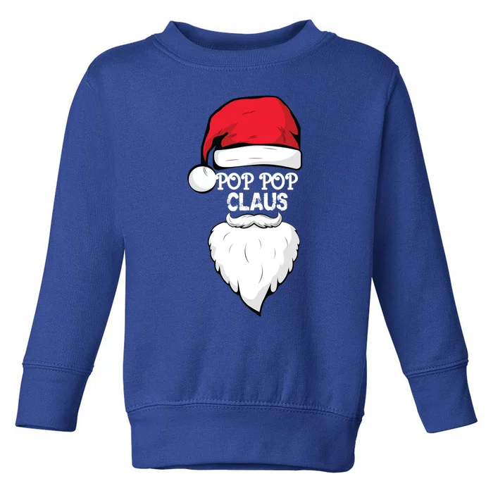 Pop Pop Claus Pop Pop Grandpa Christmas Pop Pop Xmas Party Gift Toddler Sweatshirt