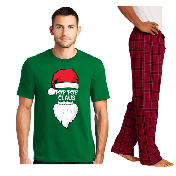 Pop Pop Claus Pop Pop Grandpa Christmas Pop Pop Xmas Party Gift Pajama Set