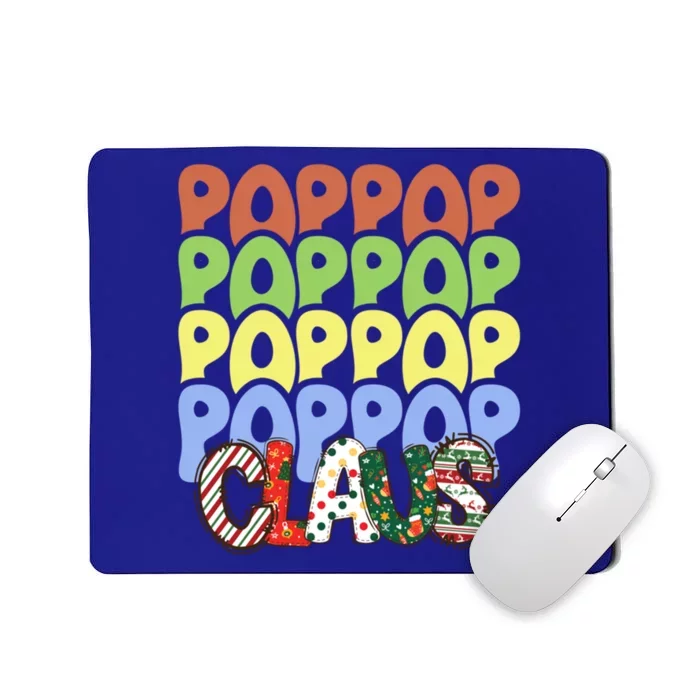 Pop Pop Claus Retro Christmas Family Hippie Pop Pop Costume Gift Mousepad