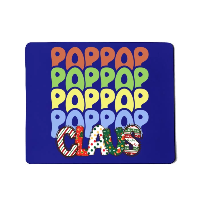 Pop Pop Claus Retro Christmas Family Hippie Pop Pop Costume Gift Mousepad