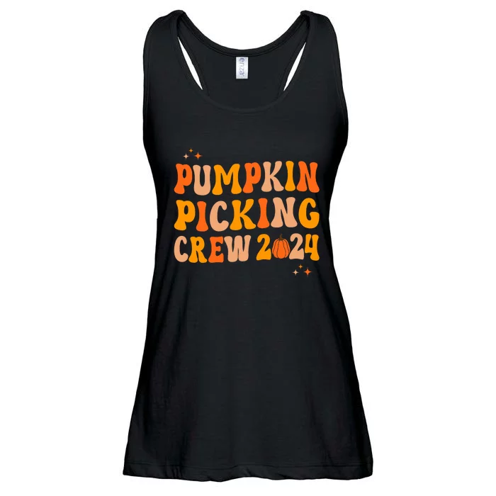 Pumpkin Picking Crew 2024 Family Matching Autumn Halloween Ladies Essential Flowy Tank