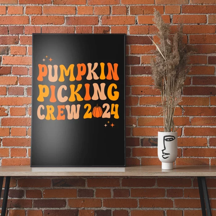 Pumpkin Picking Crew 2024 Family Matching Autumn Halloween Poster