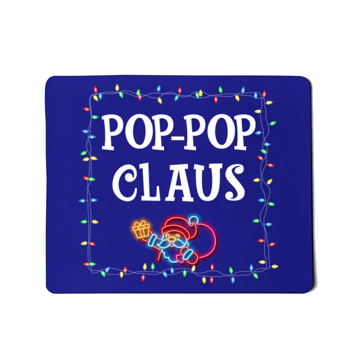 Pop Pop Claus Santa Christmas Lights Family Pjs Matching Great Gift Mousepad