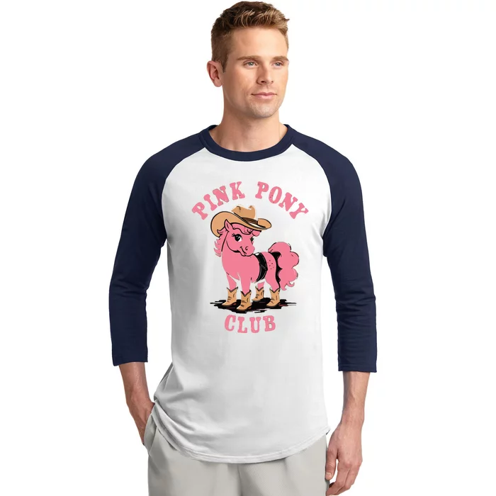 Pink Pony Club Baseball Sleeve Shirt