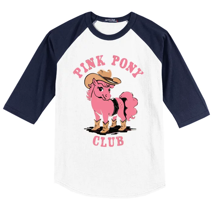 Pink Pony Club Baseball Sleeve Shirt