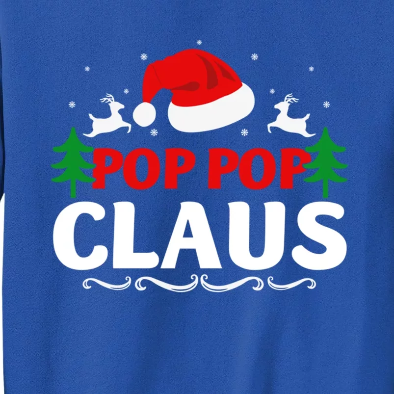 Pop Pop Claus Santa Christmas Matching Family Pajama Funny Cute Gift Sweatshirt