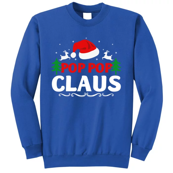 Pop Pop Claus Santa Christmas Matching Family Pajama Funny Cute Gift Sweatshirt