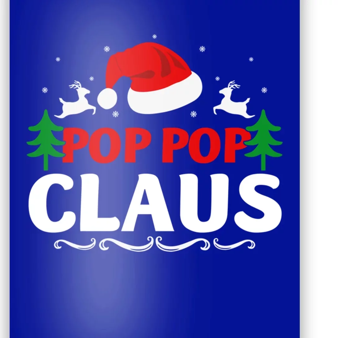 Pop Pop Claus Santa Christmas Matching Family Pajama Funny Cute Gift Poster