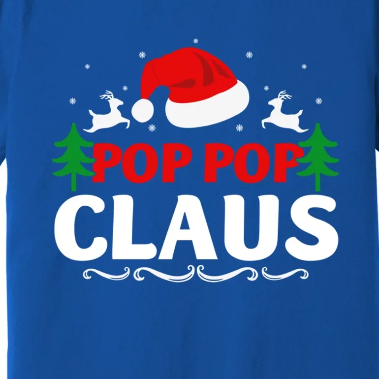 Pop Pop Claus Santa Christmas Matching Family Pajama Funny Cute Gift Premium T-Shirt