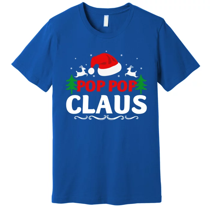 Pop Pop Claus Santa Christmas Matching Family Pajama Funny Cute Gift Premium T-Shirt