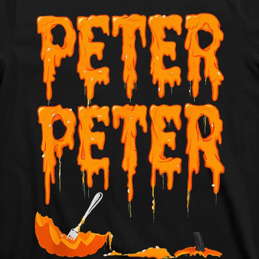 Peter Pumpkin Costume Eater For Couples Matching Halloween T-Shirt