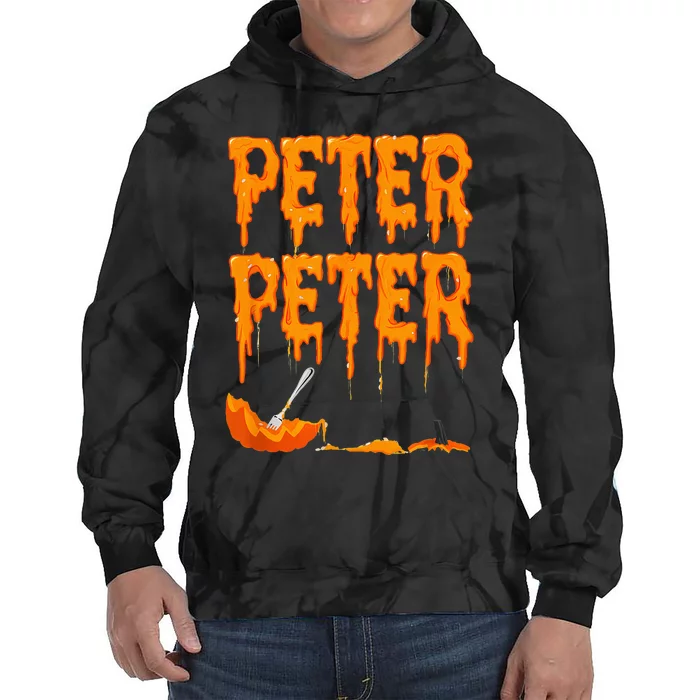 Peter Pumpkin Costume Eater For Couples Matching Halloween Tie Dye Hoodie