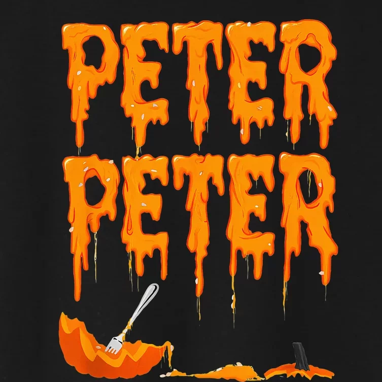 Peter Pumpkin Costume Eater For Couples Matching Halloween Women's Crop Top Tee