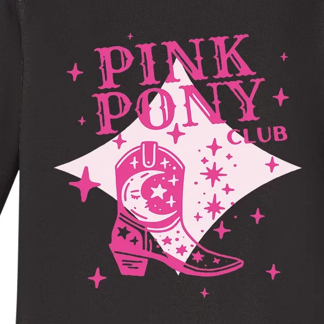 Pink Pony Club C.R Western Baby Long Sleeve Bodysuit