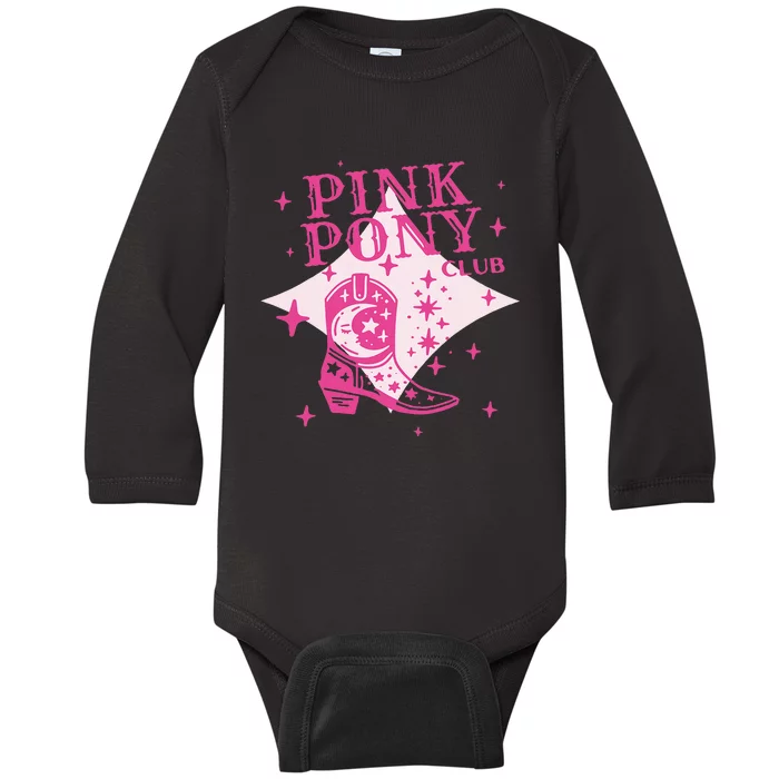 Pink Pony Club C.R Western Baby Long Sleeve Bodysuit